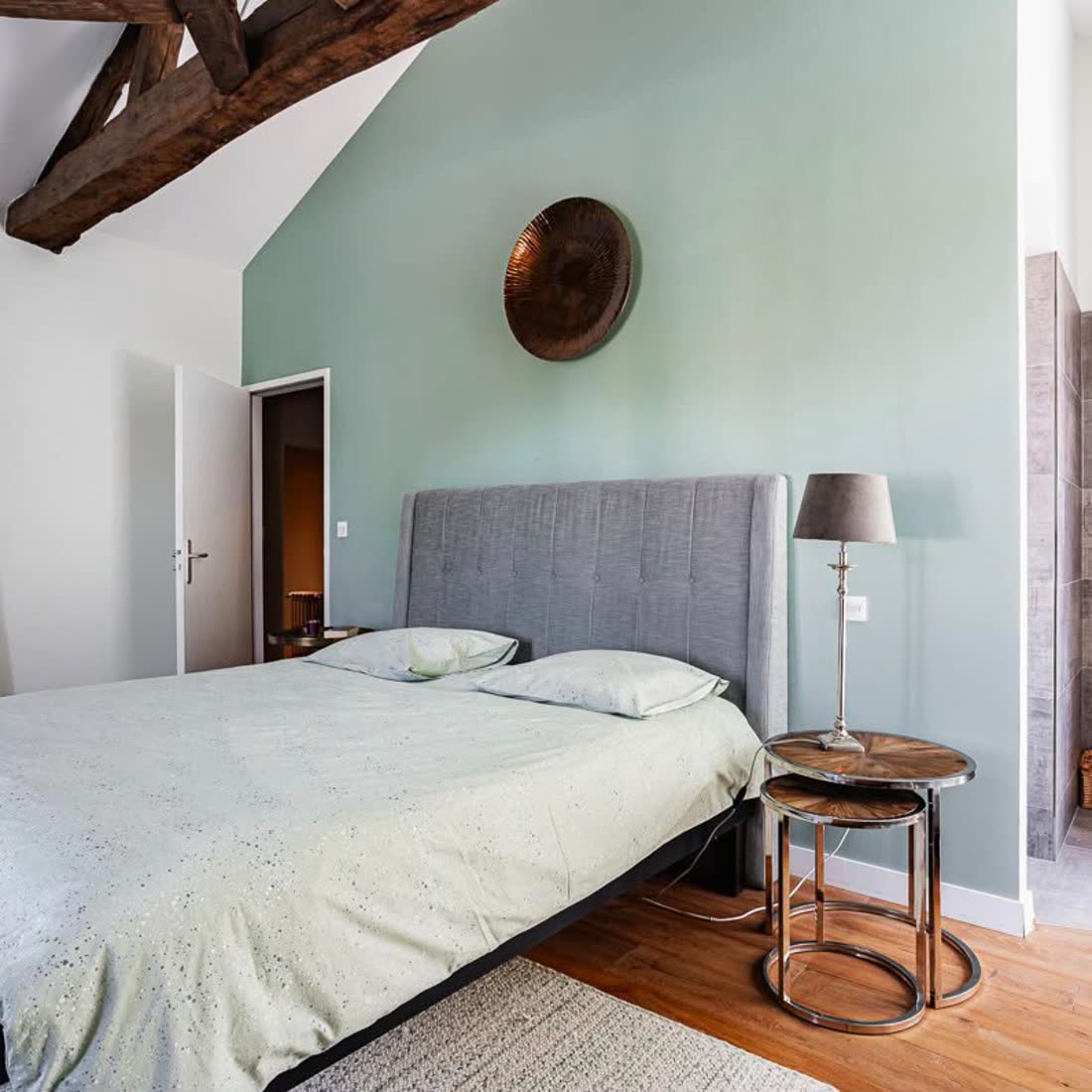 Chambre poutres apparentes